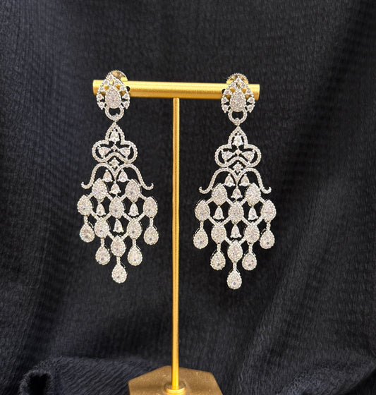 Monarch American Diamond Earrings