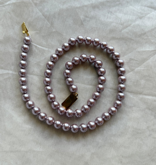 Bold Metallic Pearl Mala
