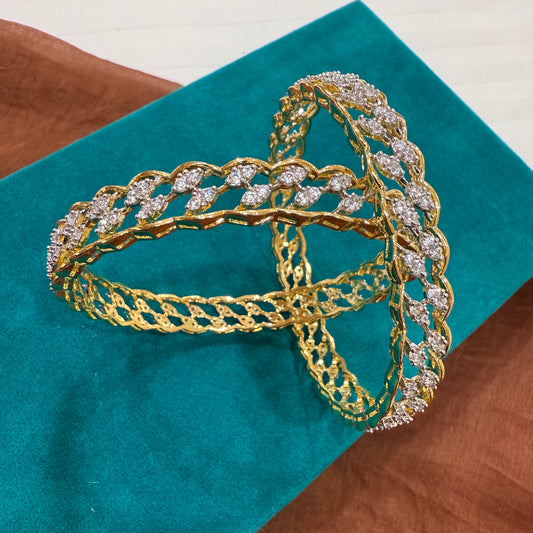 Leaf Shimmer Bangles