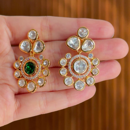 Pristine Sparkle Kundan Earrings