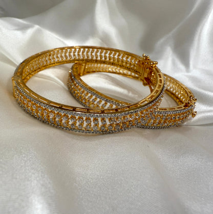 Double Layer Lock Bangles