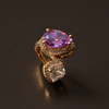 Lilac Crystal Ring
