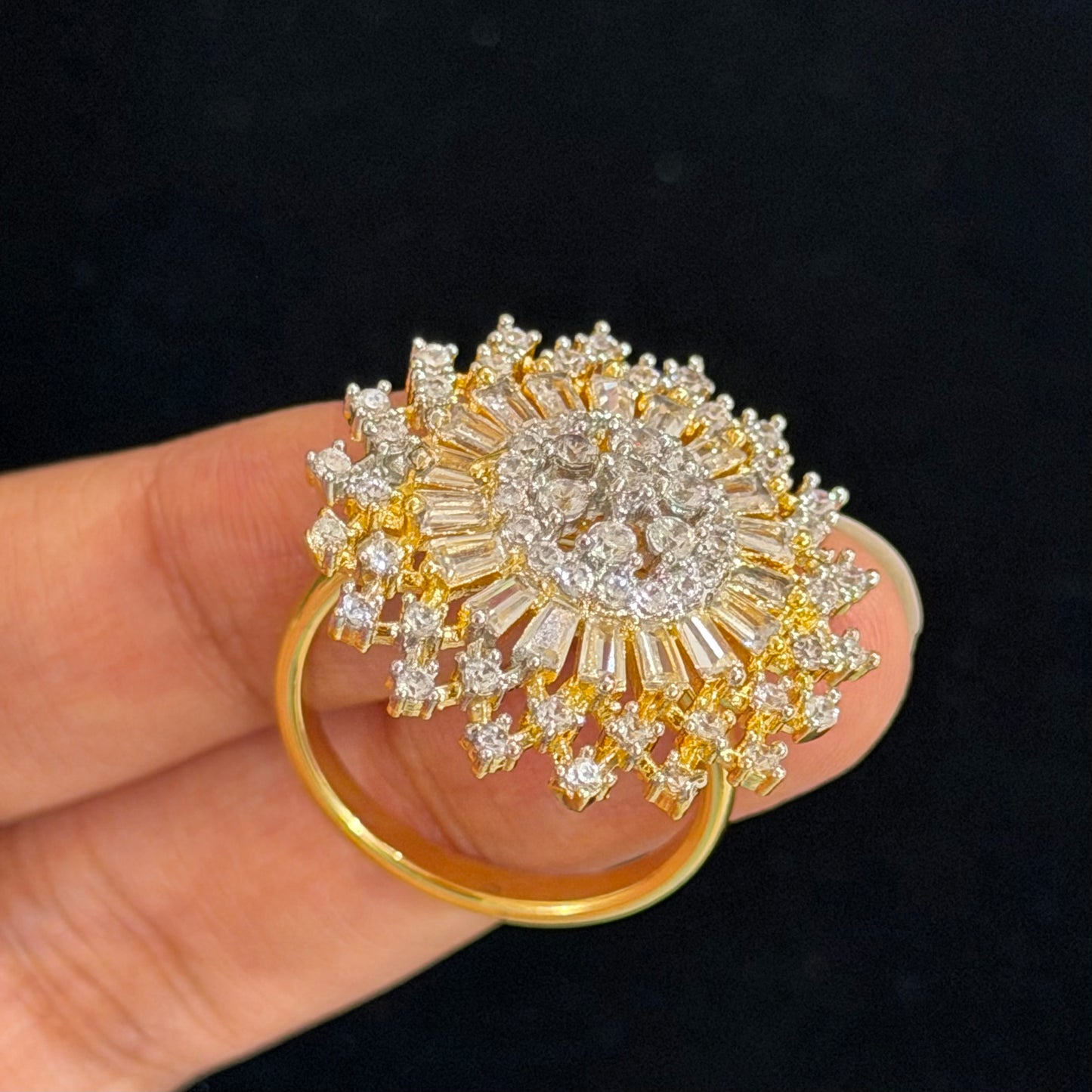 Floral Adjustable Ring
