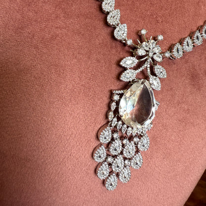 Elegant Focus American Diamond Necklace