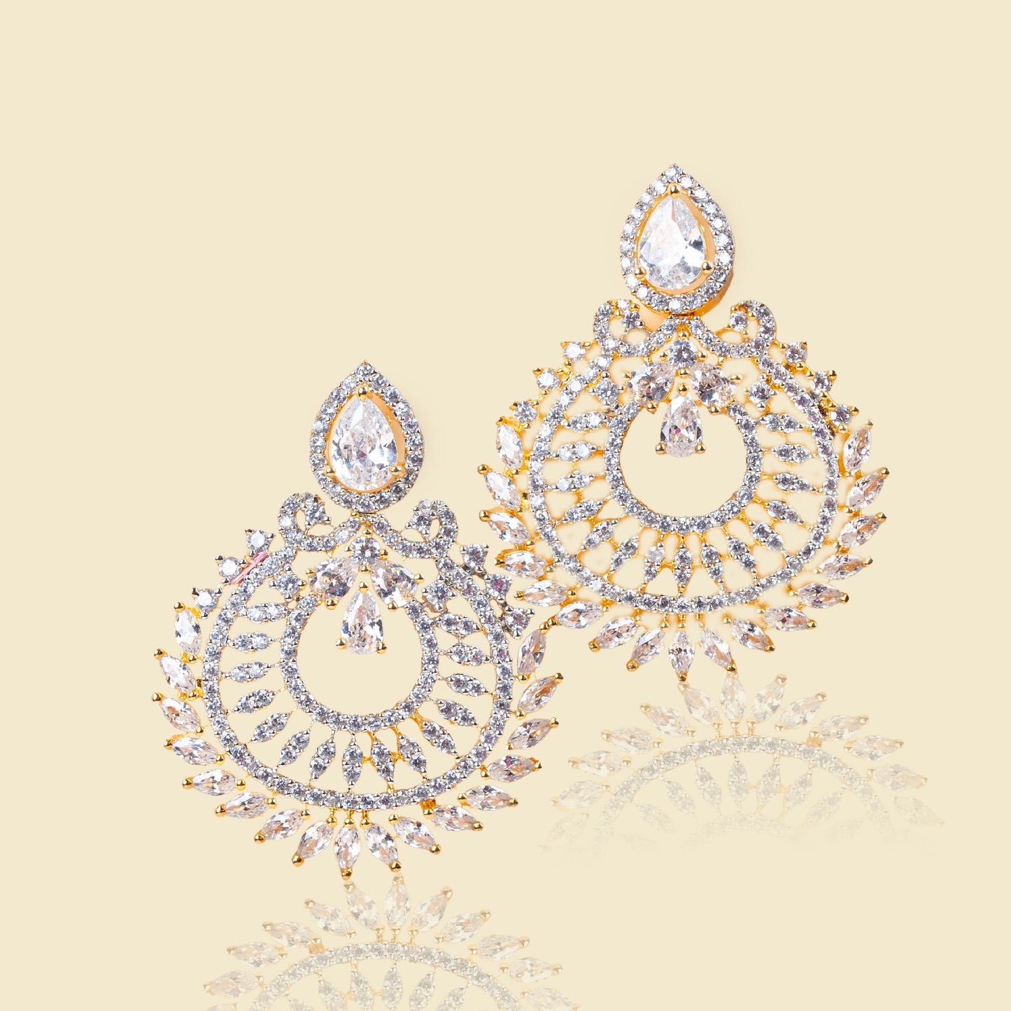 Glamour Gem American Diamond Earrings