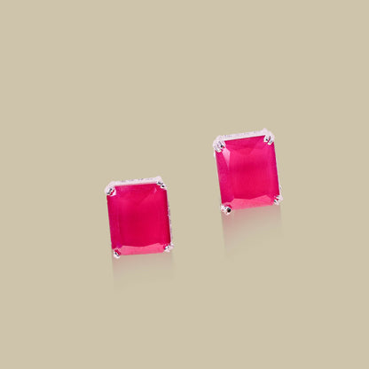 Radiant Emerald-Cut Studs