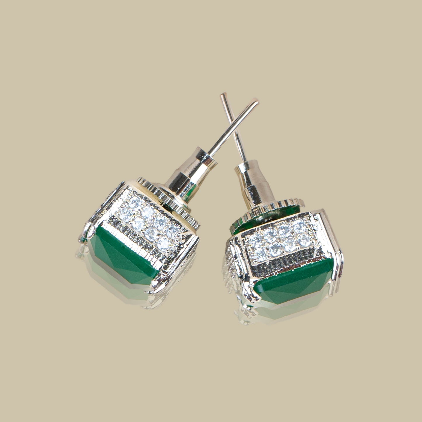 Radiant Emerald-Cut Studs