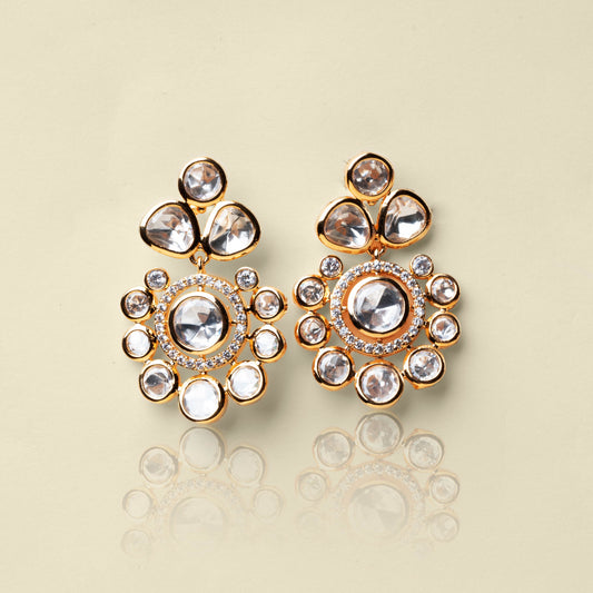 Pristine Sparkle Kundan Earrings