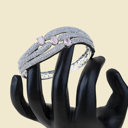 Threefold Grace American Diamond Bracelet