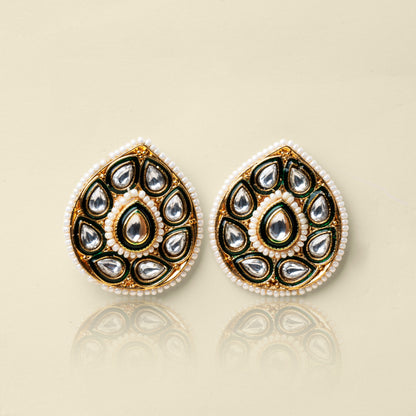 Dewy Beads Kundan Studs