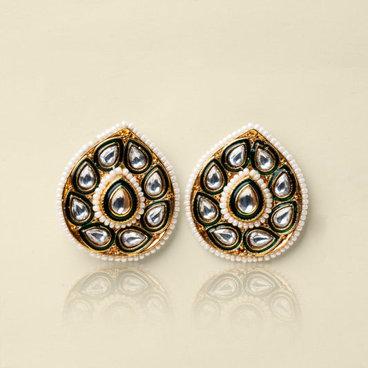 Dewy Beads Kundan Studs