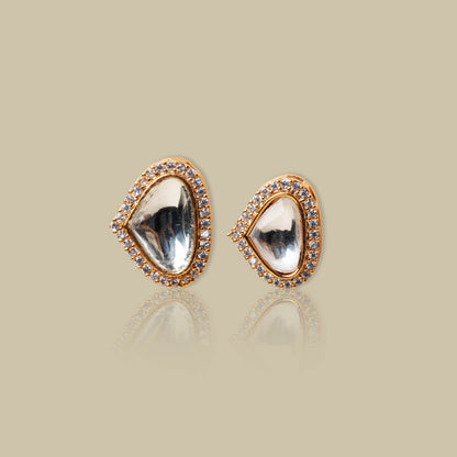 Moonstone Mirage Kundan Studs