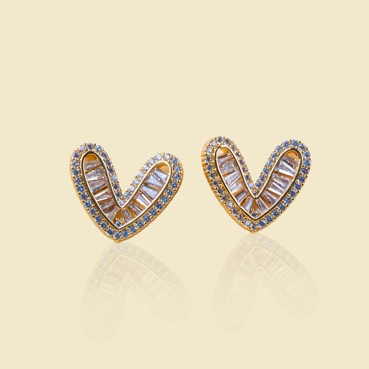 Glamour Heart Studs