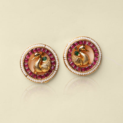 Golden Swan Studs