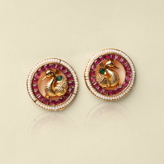 Golden Swan Studs