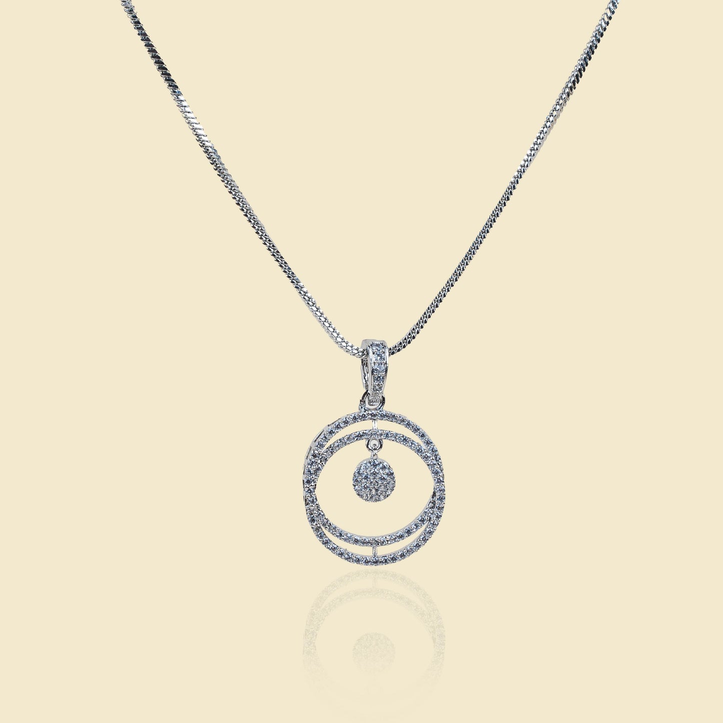 Intertwine American Diamond Pendant