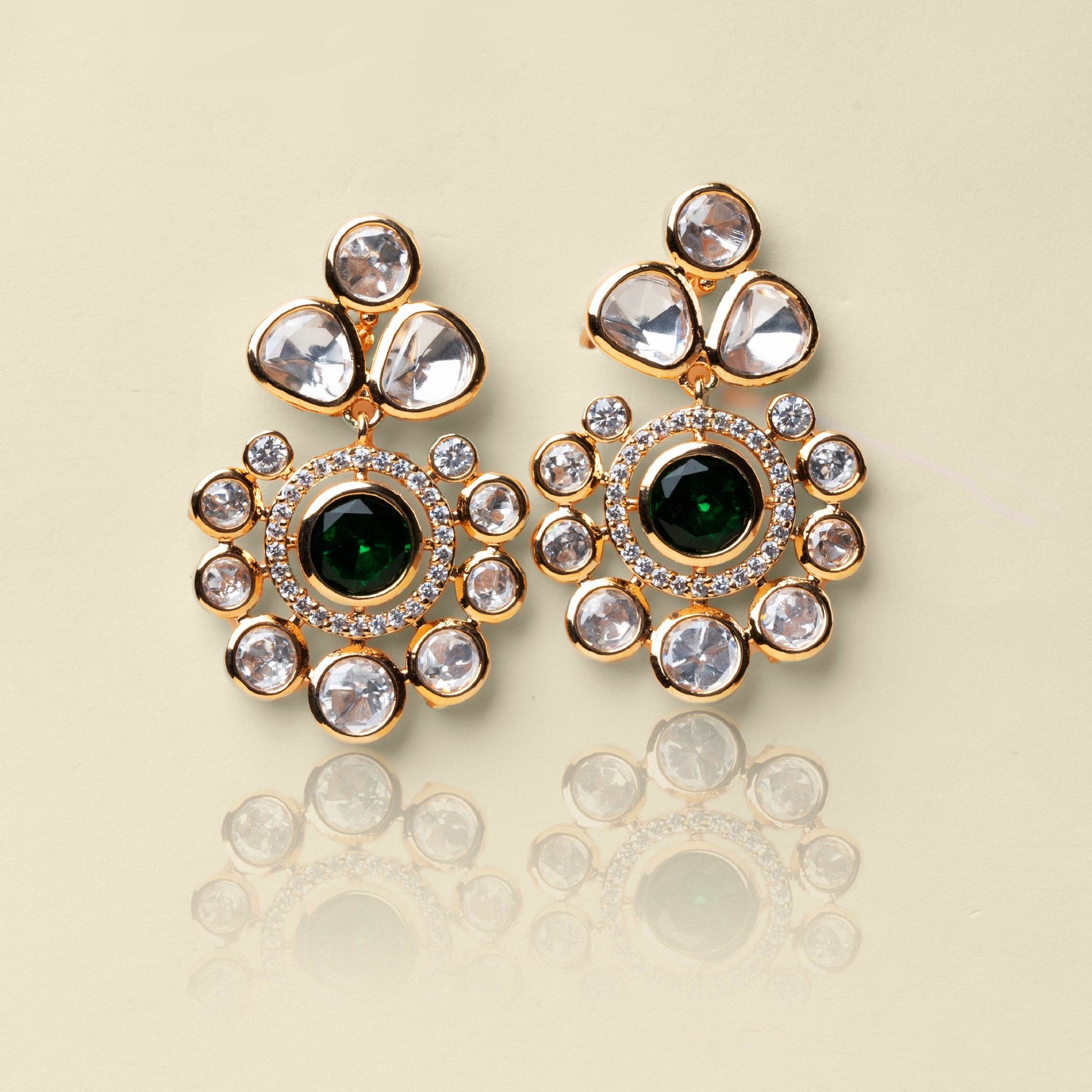 Pristine Sparkle Kundan Earrings