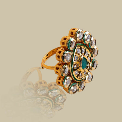 Jade Jubilee Kundan Ring