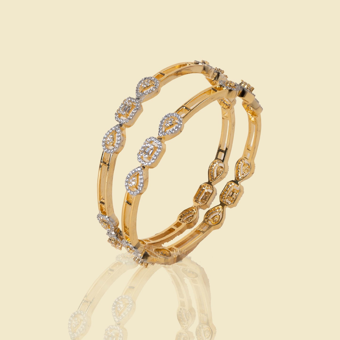 Shape Symphony American Diamond Bangles