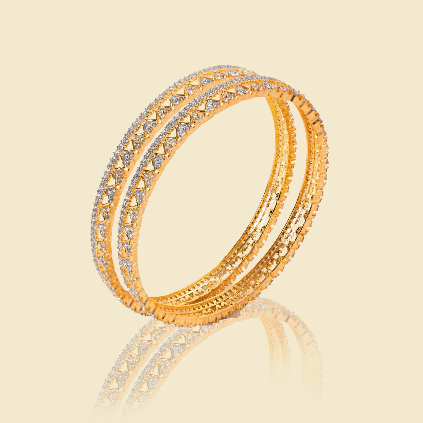 Sweetheart Sparkle American Diamond Bangles