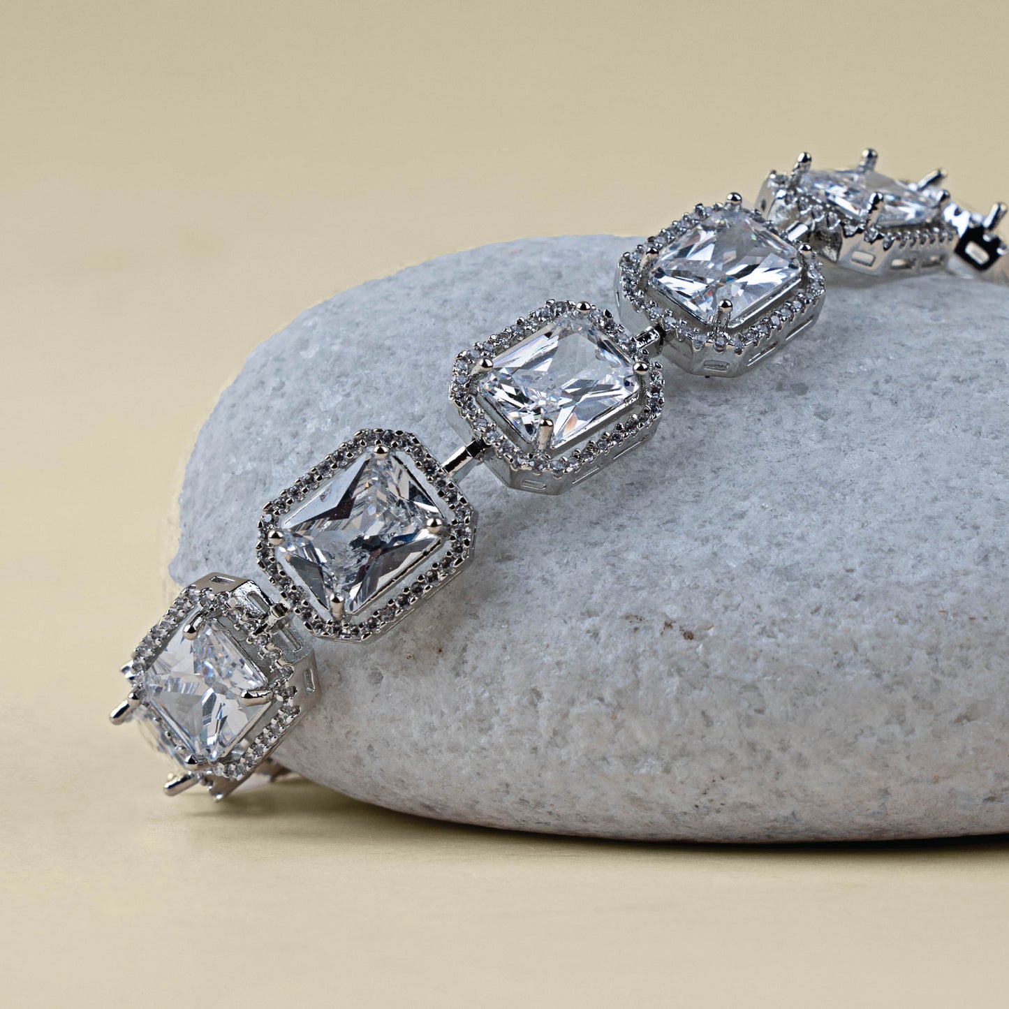 Bold Eternity American Diamond Bracelet