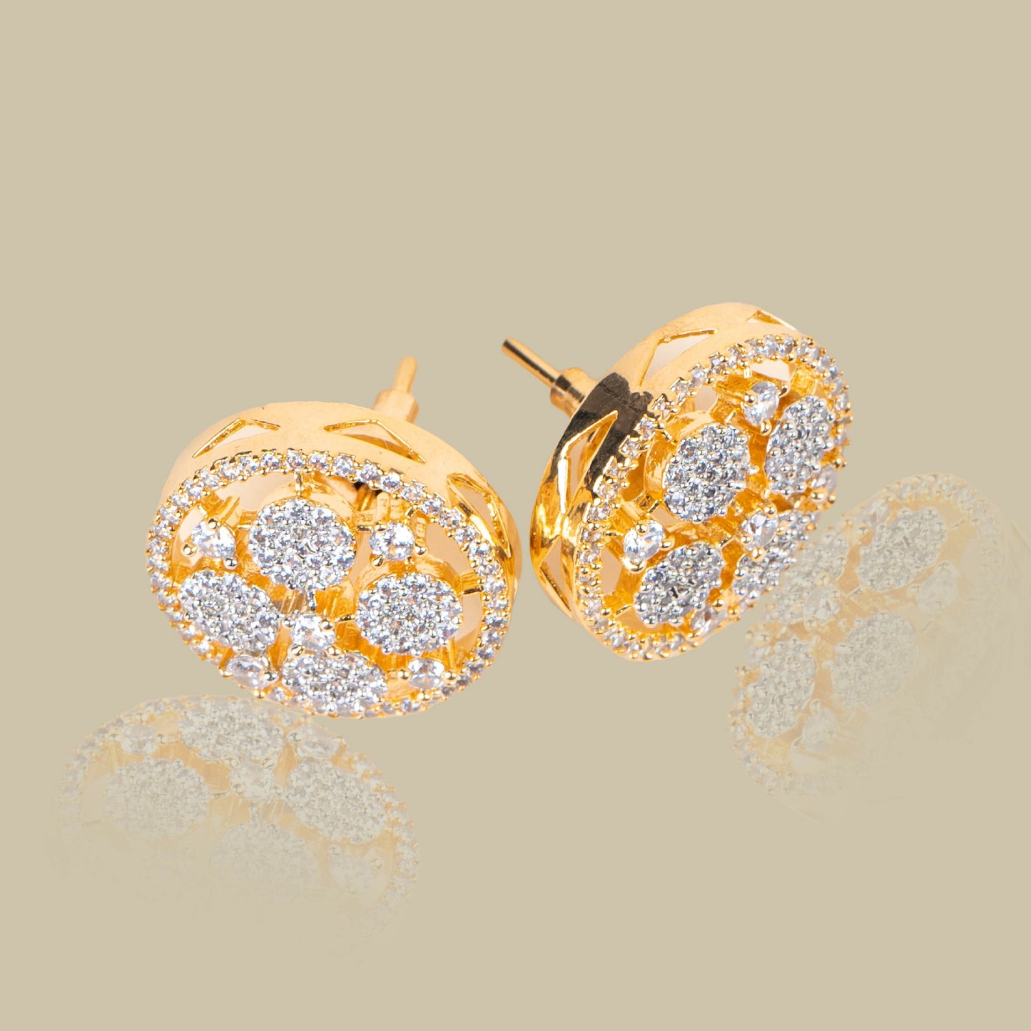 Round Radiance American Diamond Studs