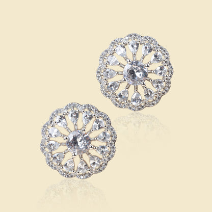 American Diamond Bloom Studs