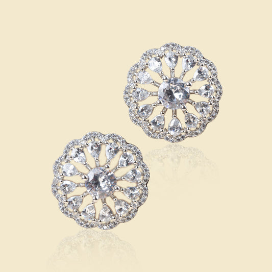 American Diamond Bloom Studs