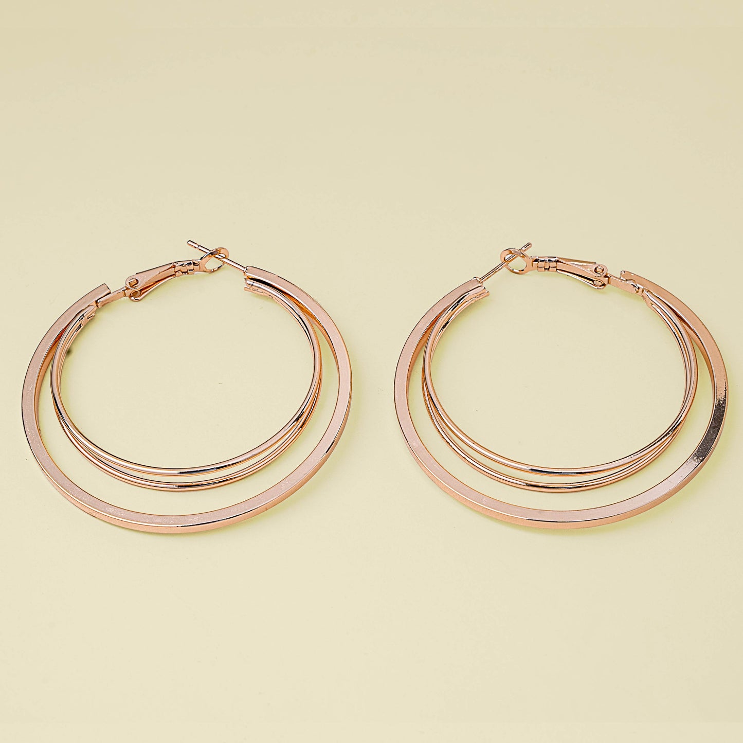 Dual Golden Halo Hoops