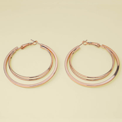 Dual Golden Halo Hoops