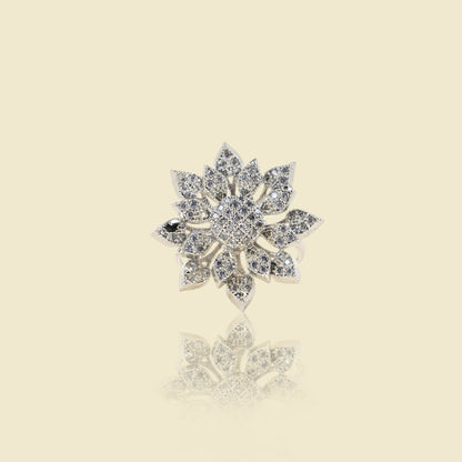 Dahlia American Diamond Cocktail Ring