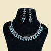 Floral Dew American Diamond Necklace