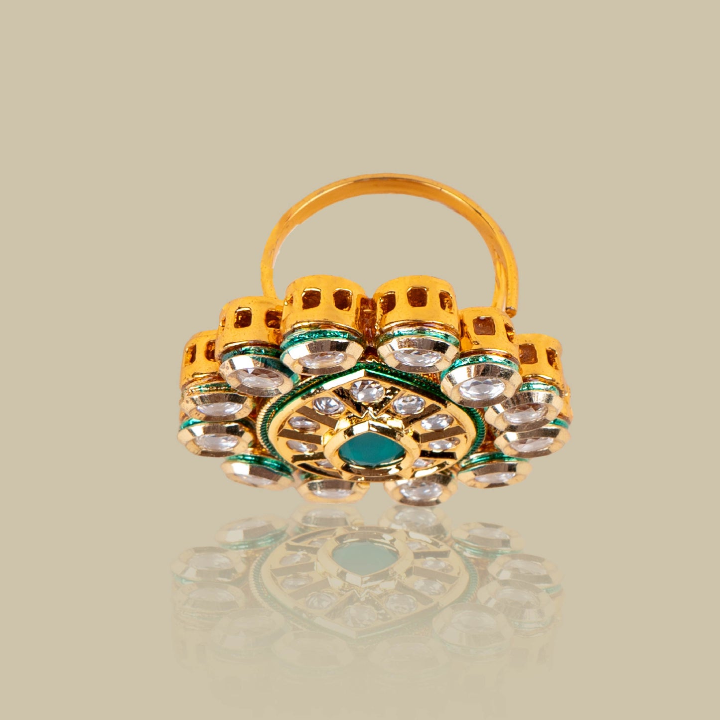 Jade Jubilee Kundan Ring