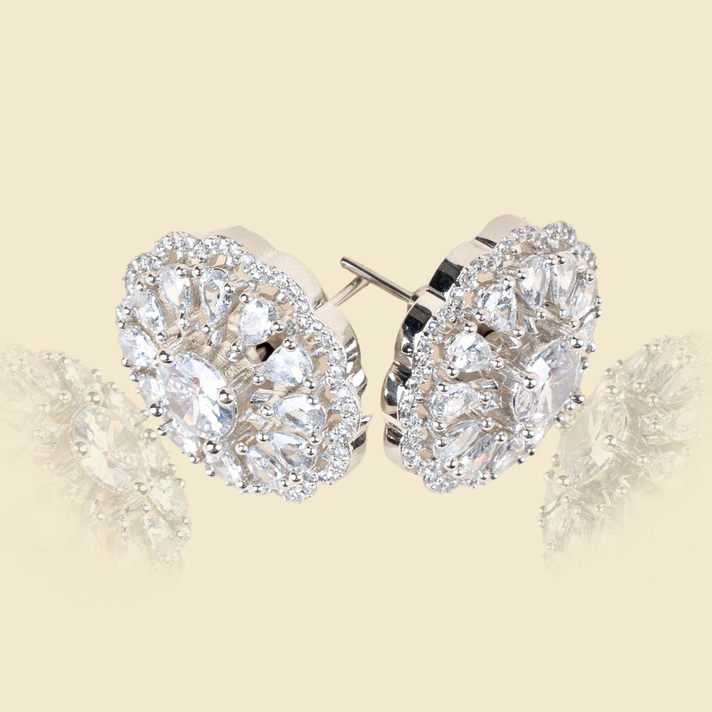 American Diamond Bloom Studs