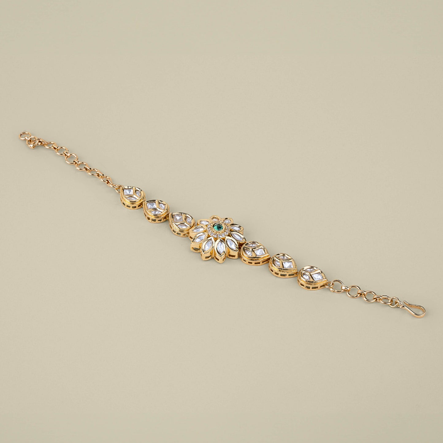 Floral Petal Kundan Bracelet