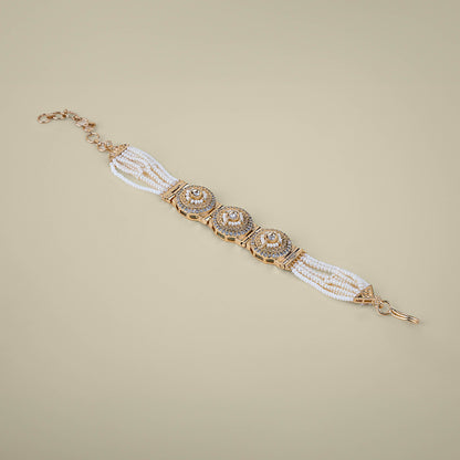 Beaded Kundan Bracelet