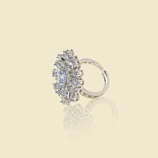 Opulent Bloom Cocktail Ring