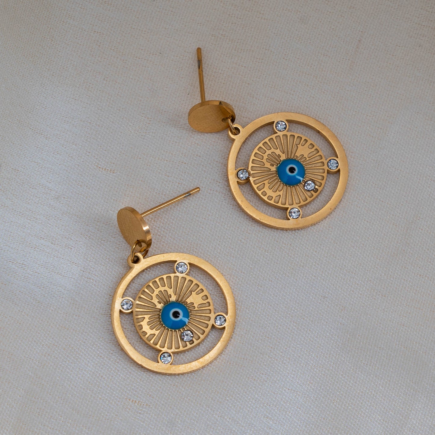 Evil Eye Charm Earrings