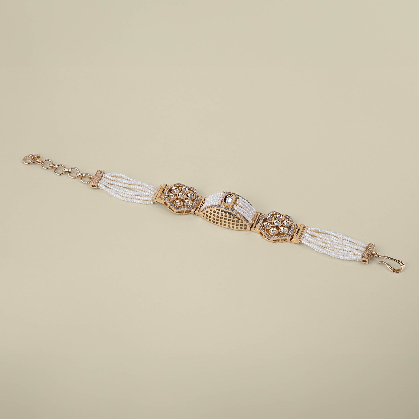 Pearl Lined Coffer Bracelet