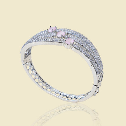 Threefold Grace American Diamond Bracelet