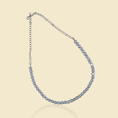 Classic Solitaire American Diamond Necklace