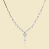 Sleek Twirly American Diamond Necklace