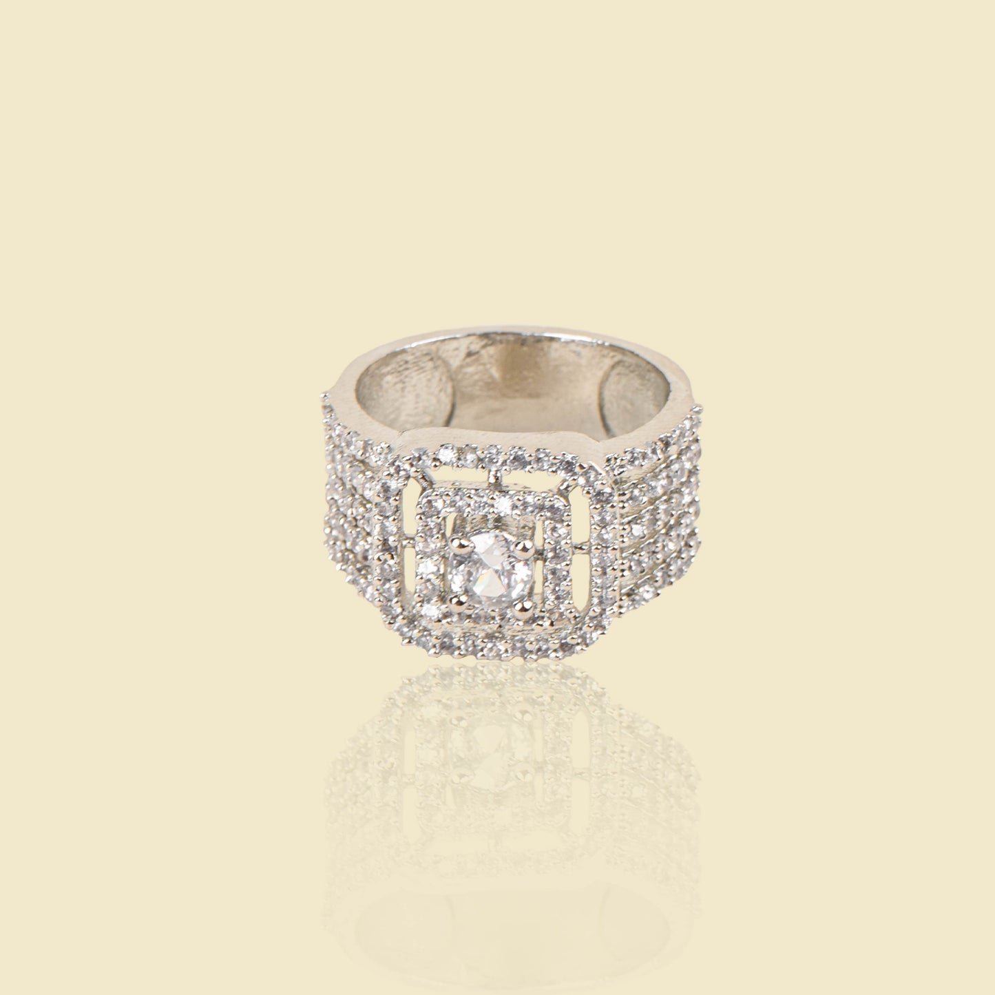 Nested Box Solitaire Ring