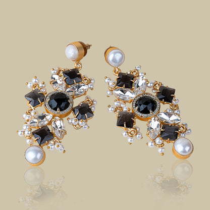 Serene Pearl Stone Earrings