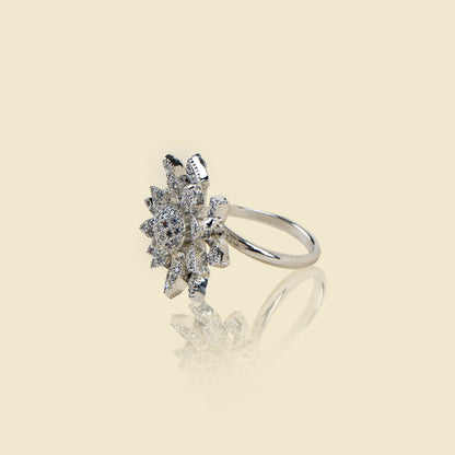 Dahlia American Diamond Cocktail Ring