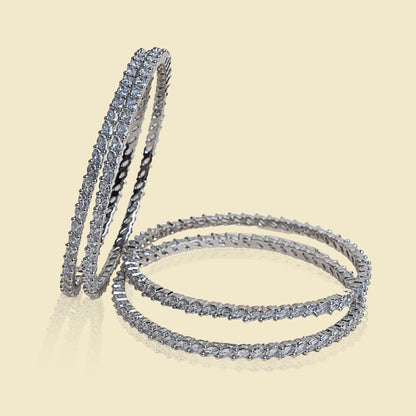 Twisted Band American Diamond Bangles