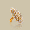 Mandala Statement Kundan Ring