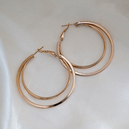 Dual Golden Halo Hoops