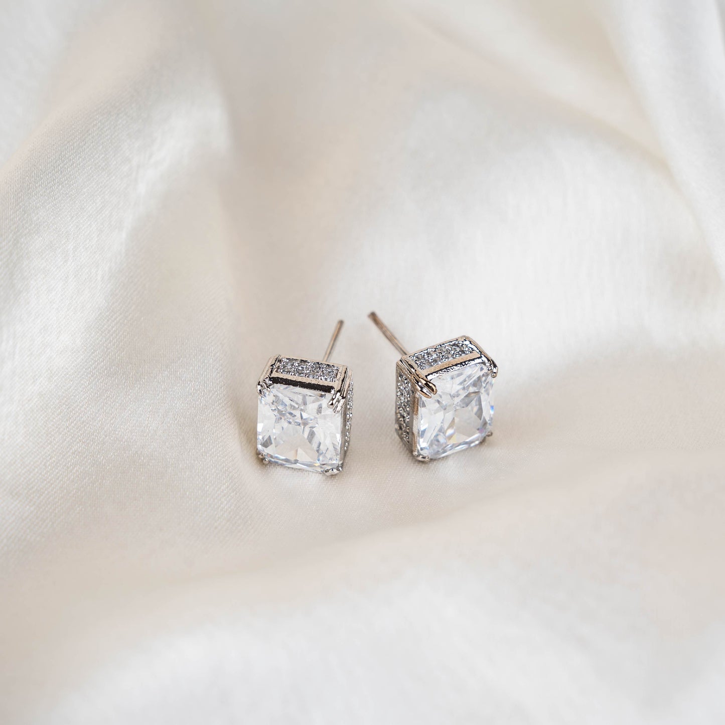 Radiant Emerald-Cut Studs