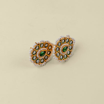 Kundan Raindrop Studs